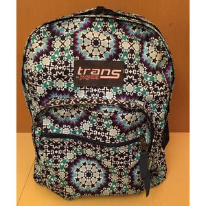 Trans By JanSport Bookbag Backpack Blue Green Moonshine Moroccan Riad